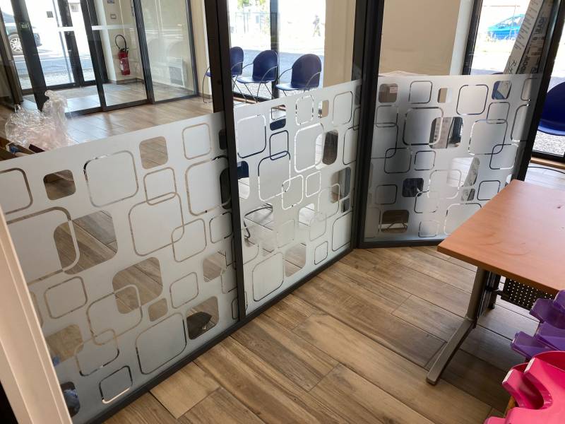 vitrophanie à motifs