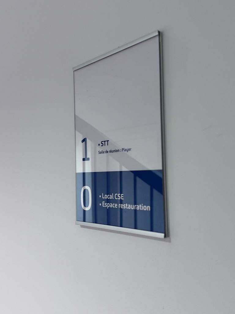 plaque de porte format A4